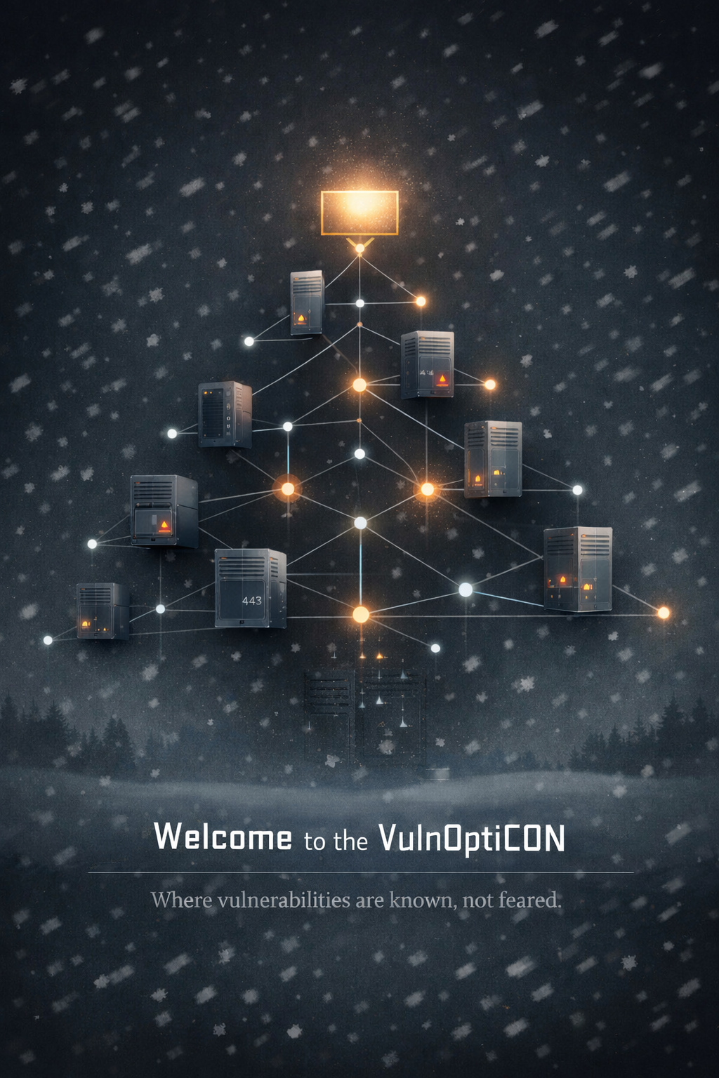 VulnOptiCON holiday network topology illustration